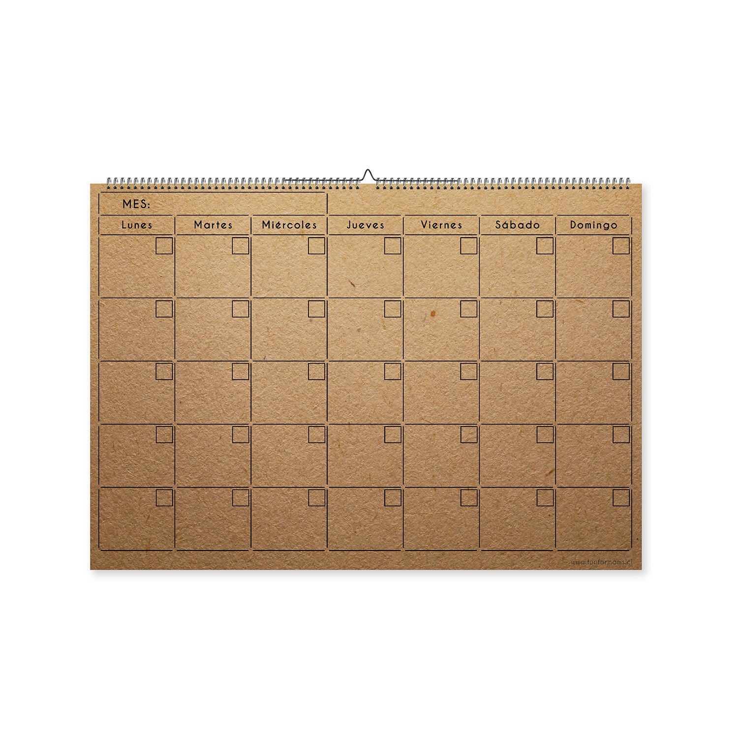 Calendario Kraft Mediano