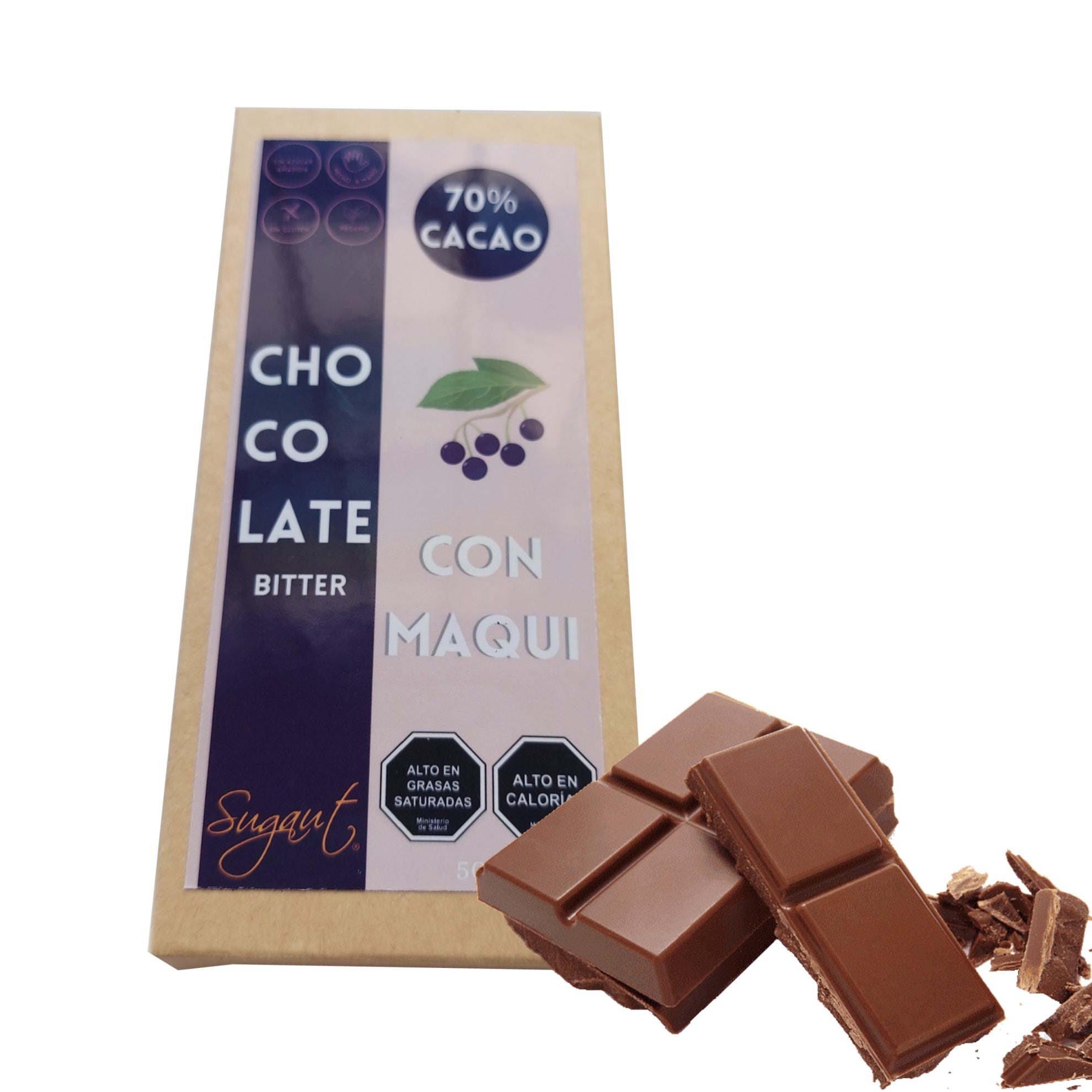 Chocolate Con Maqui - 70% Cacao 50gr