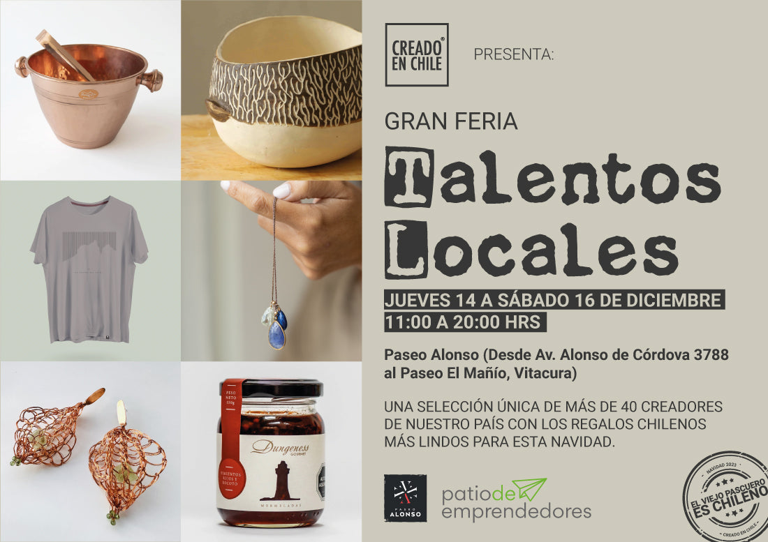 Gran feria TALENTOS LOCALES - 14 al 16 de diciembre