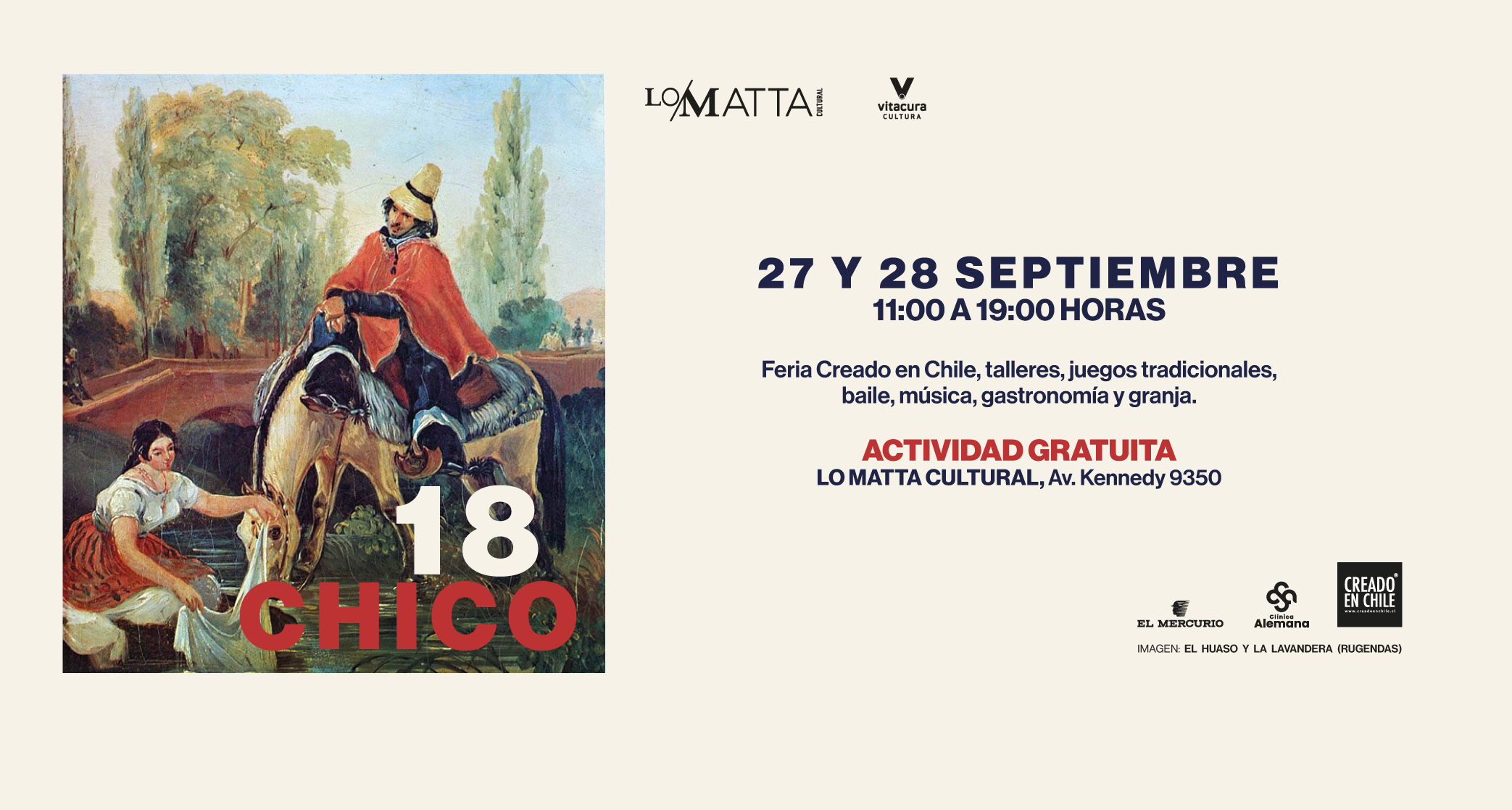 Feria Creado en Chile 18 Chico - 27 y 28 de Septiembre