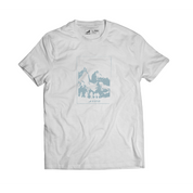 Polera Cuernos del Paine Orgánica Blanca