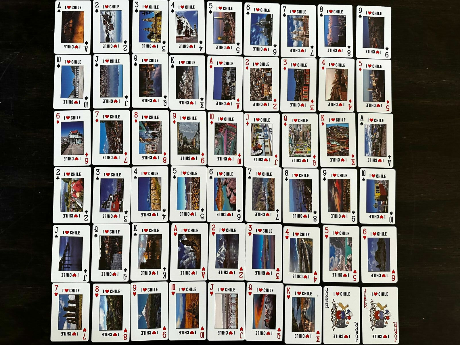 Mazo de Naipes Chile plastificados PET reciclado