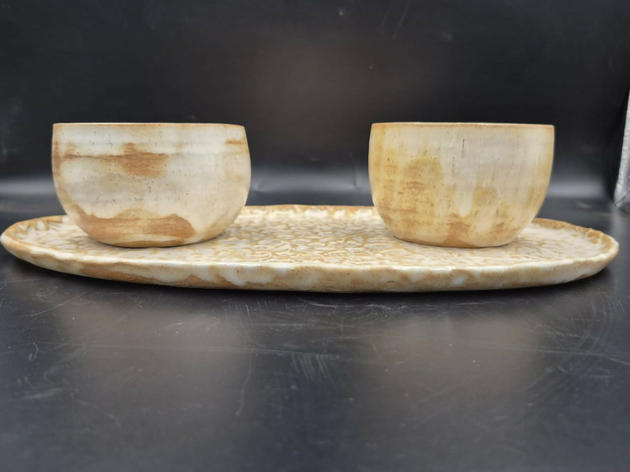 Set fuentes y Pocillos de cerámica gres