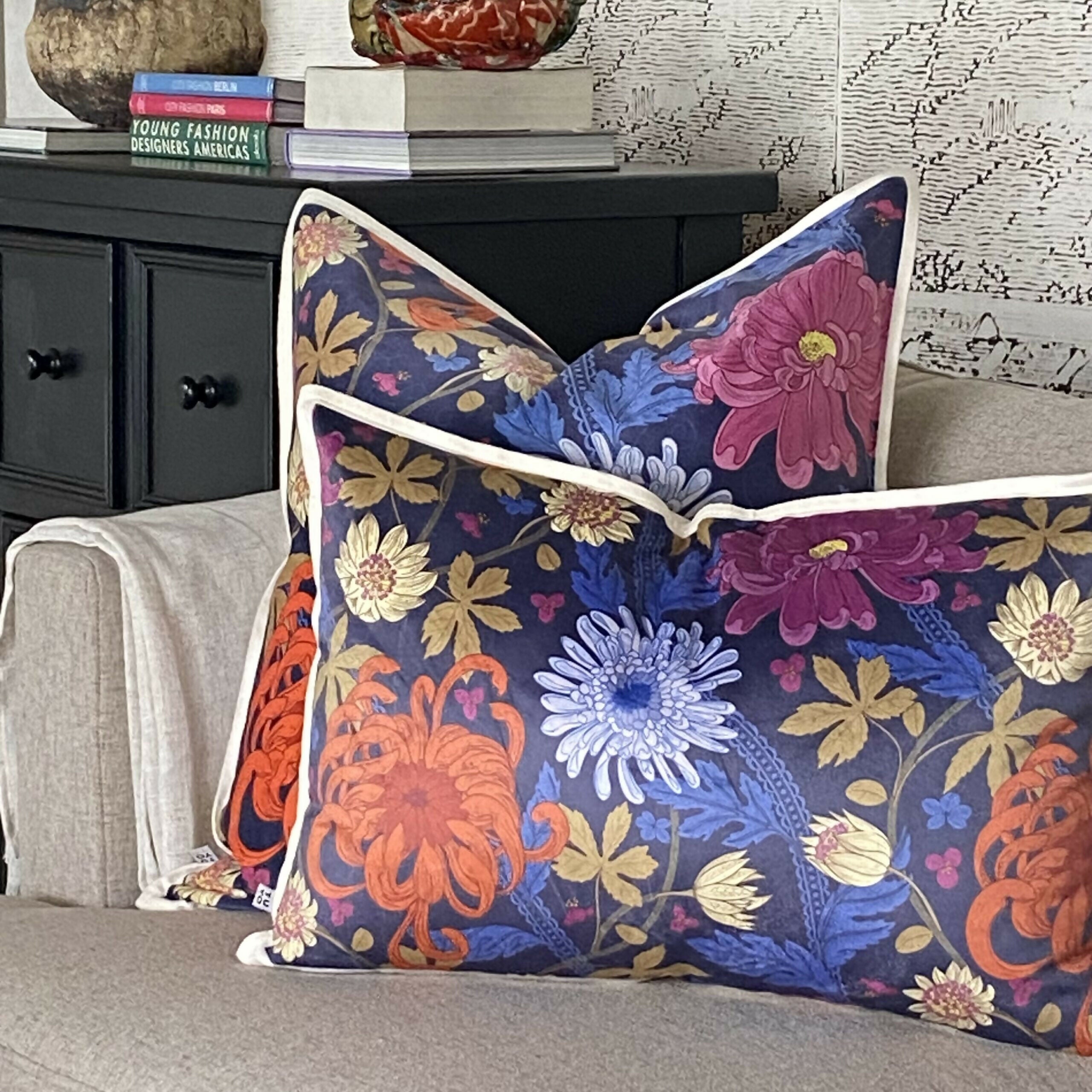 Cojín Crisantemos - 60 x 40