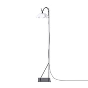 Lámpara Violacea Base Fierro Pie (160cms de alto)