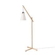 Lámpara Cencerro Pergamino Base Madera