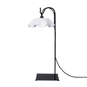 Lámpara Violacea Base Fierro Mesa (75cms de alto)