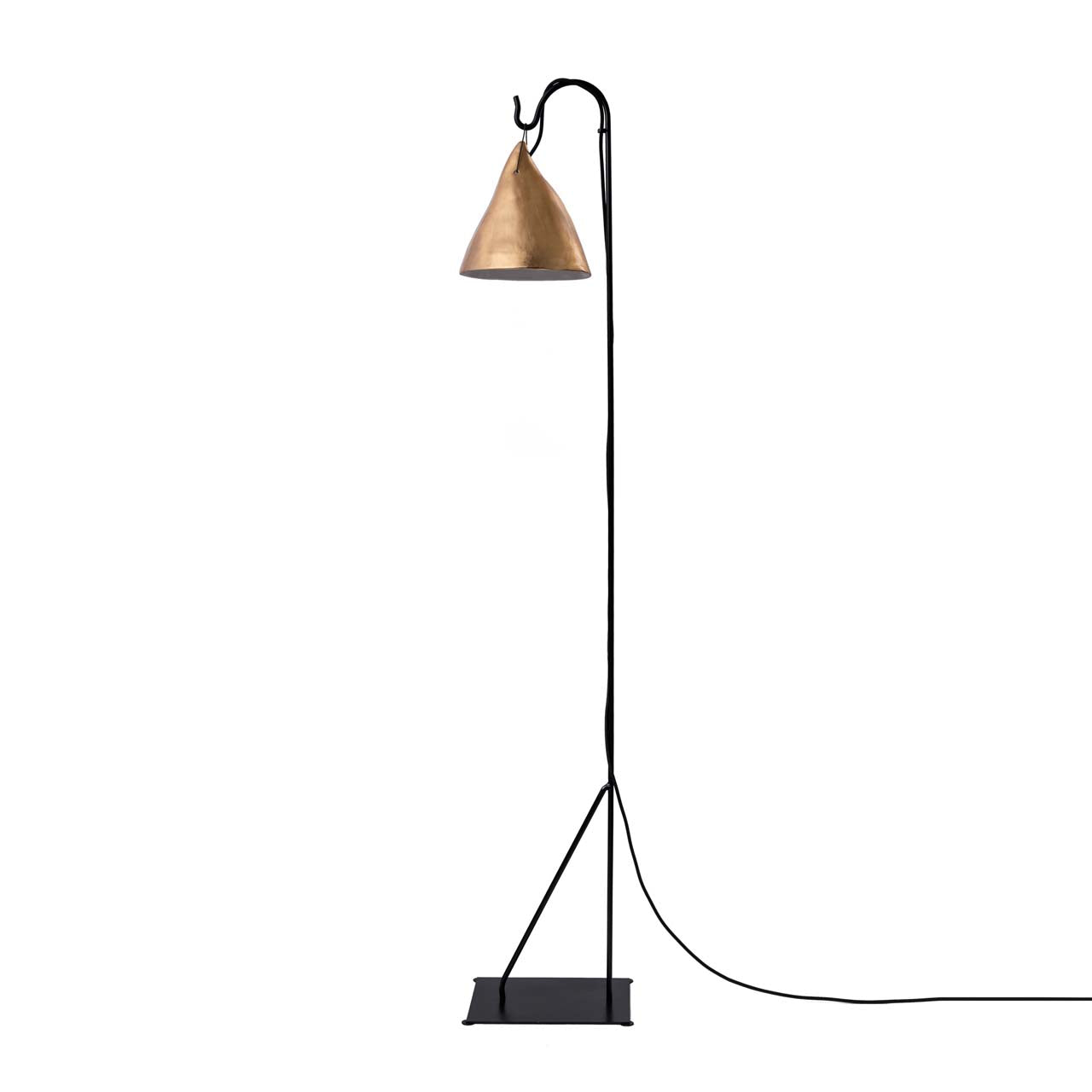 Lámpara Ruca Base Fierro Pie (160cms de alto)