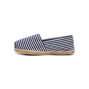 ALPARGATA LONA RAYADO AZUL