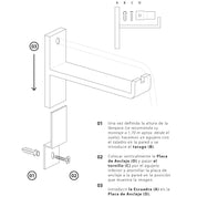 Lámpara Ruca Escuadra Fierro
