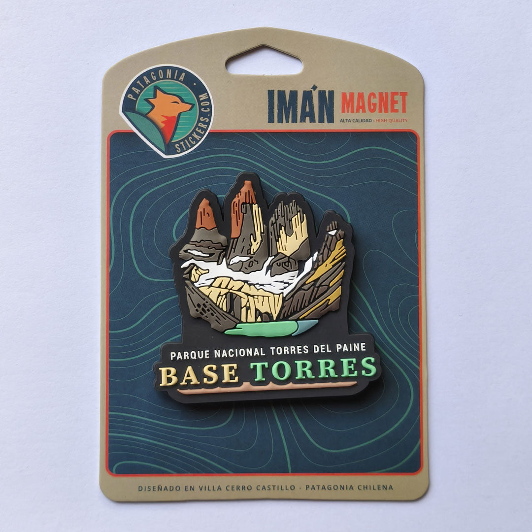 Imán Base Torres - Creado en Chile