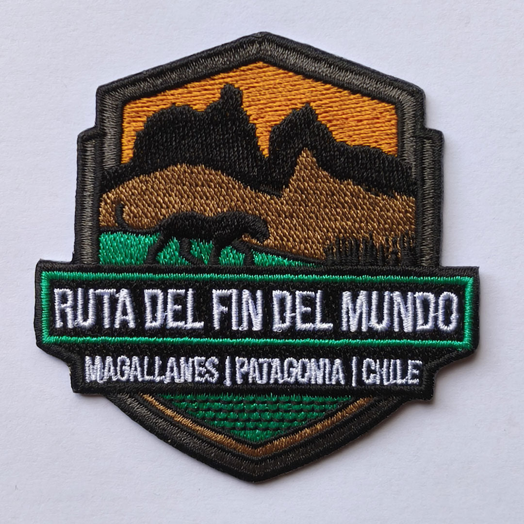 Parche Bordado Ruta del Fin del Mundo - Creado en Chile