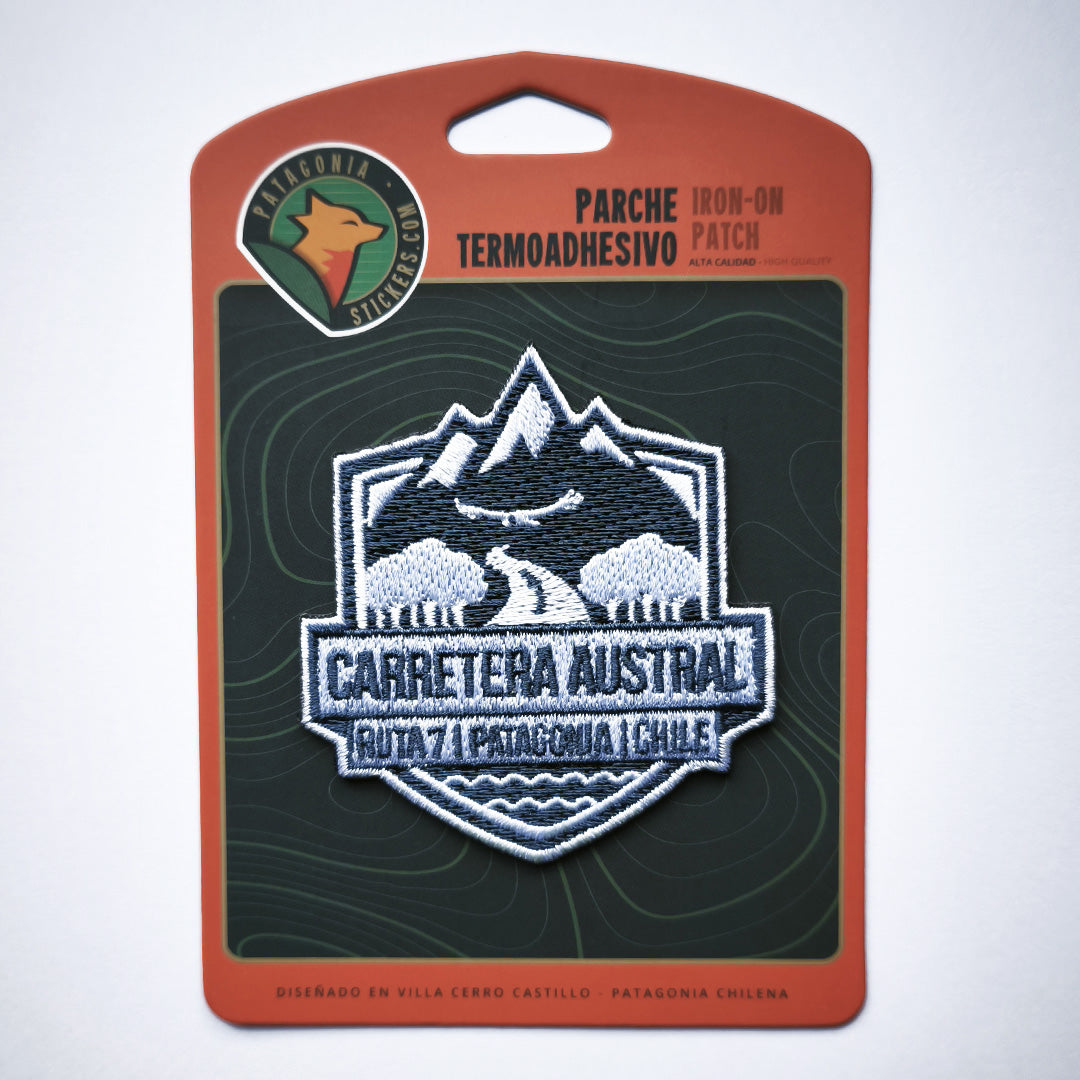 Parche Bordado Carretera Austral - Creado en Chile