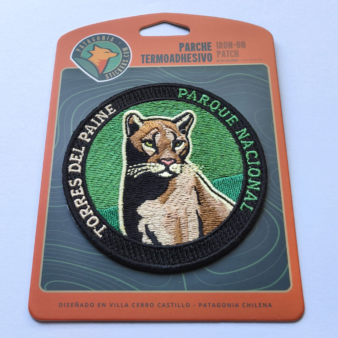 Parche Bordado Puma Torres del Paine - Creado en Chile