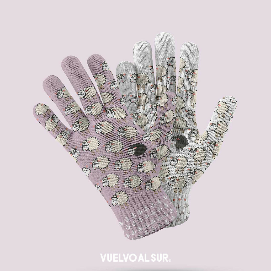 Guantes Ovejita Lila
