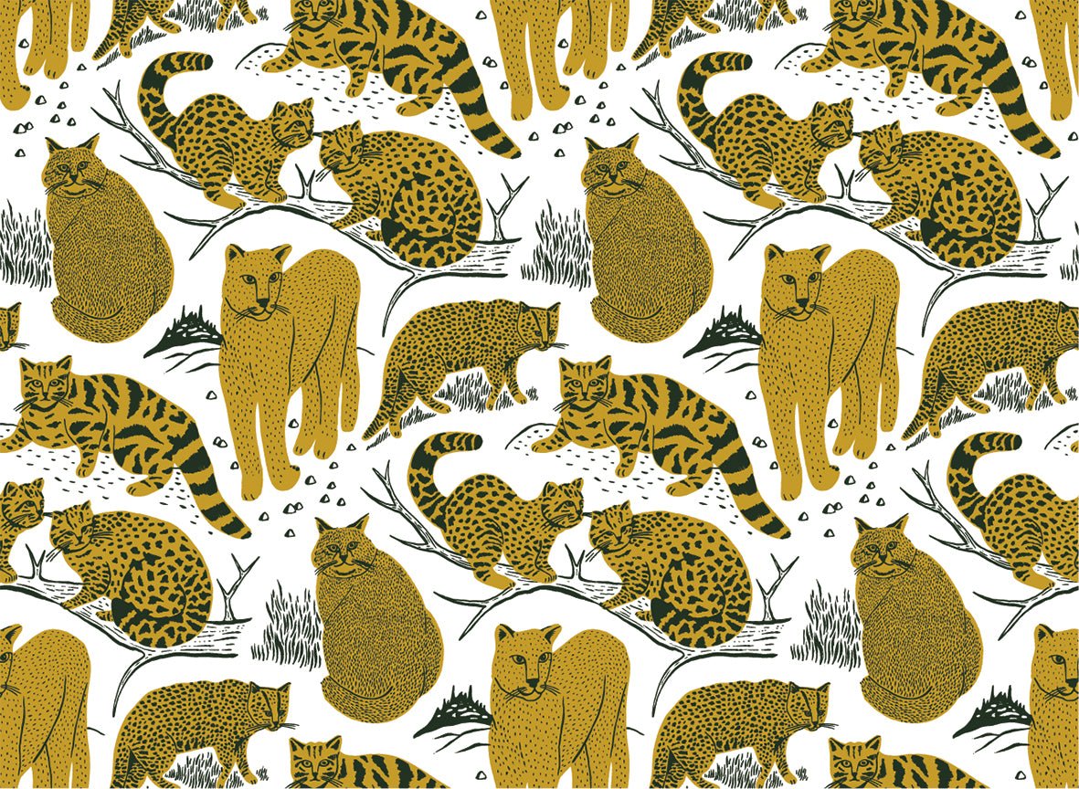 Set  32 individuales de papel Flora y Fauna chilena I