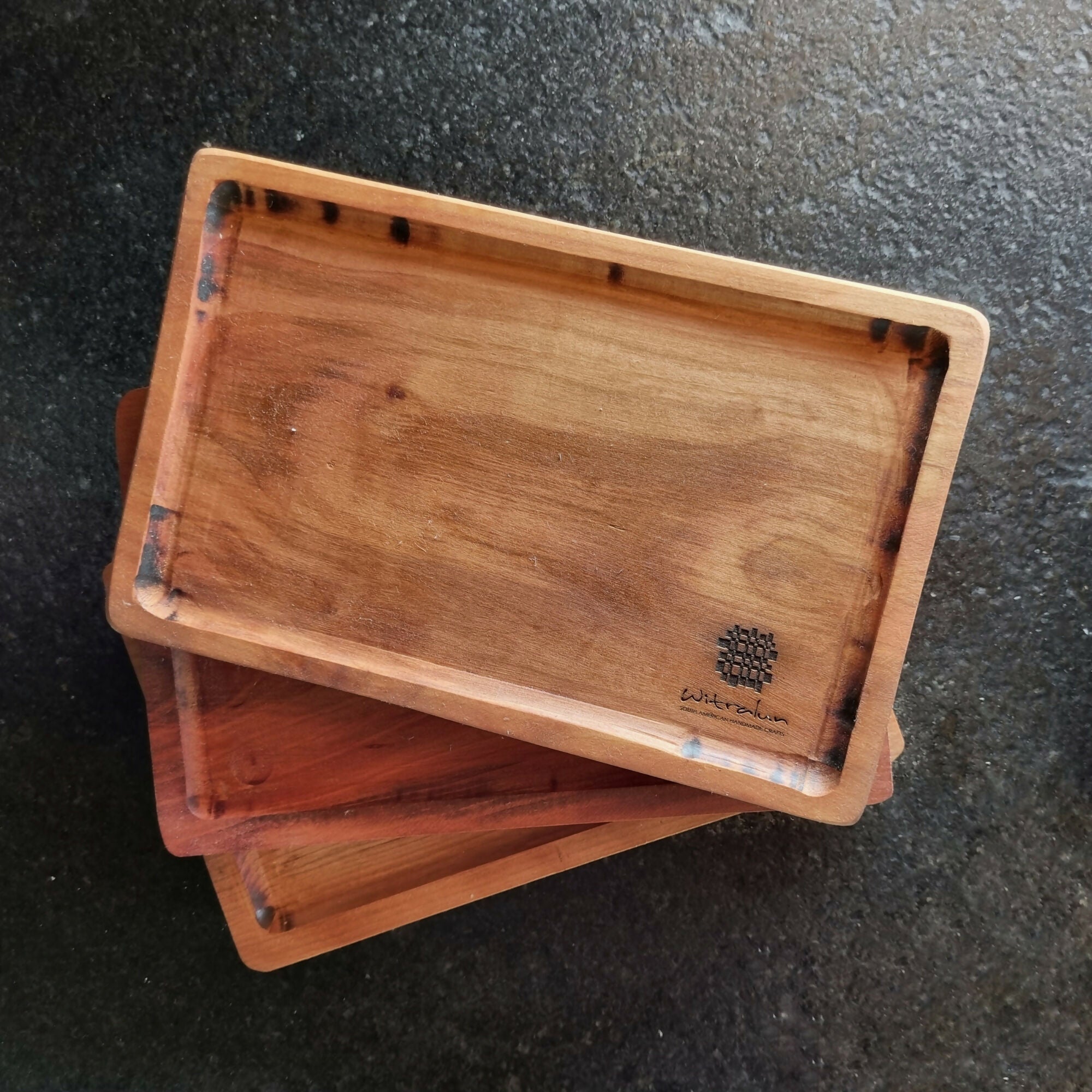 Set 4 Platos de Asado Roble Pellin