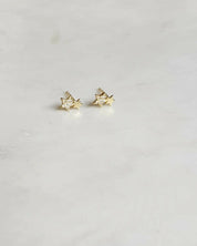 Mini estrellas dobles baño oro