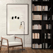 Lámpara Cencerro Pergamino Base Fierro Lectura (130cms de alto)