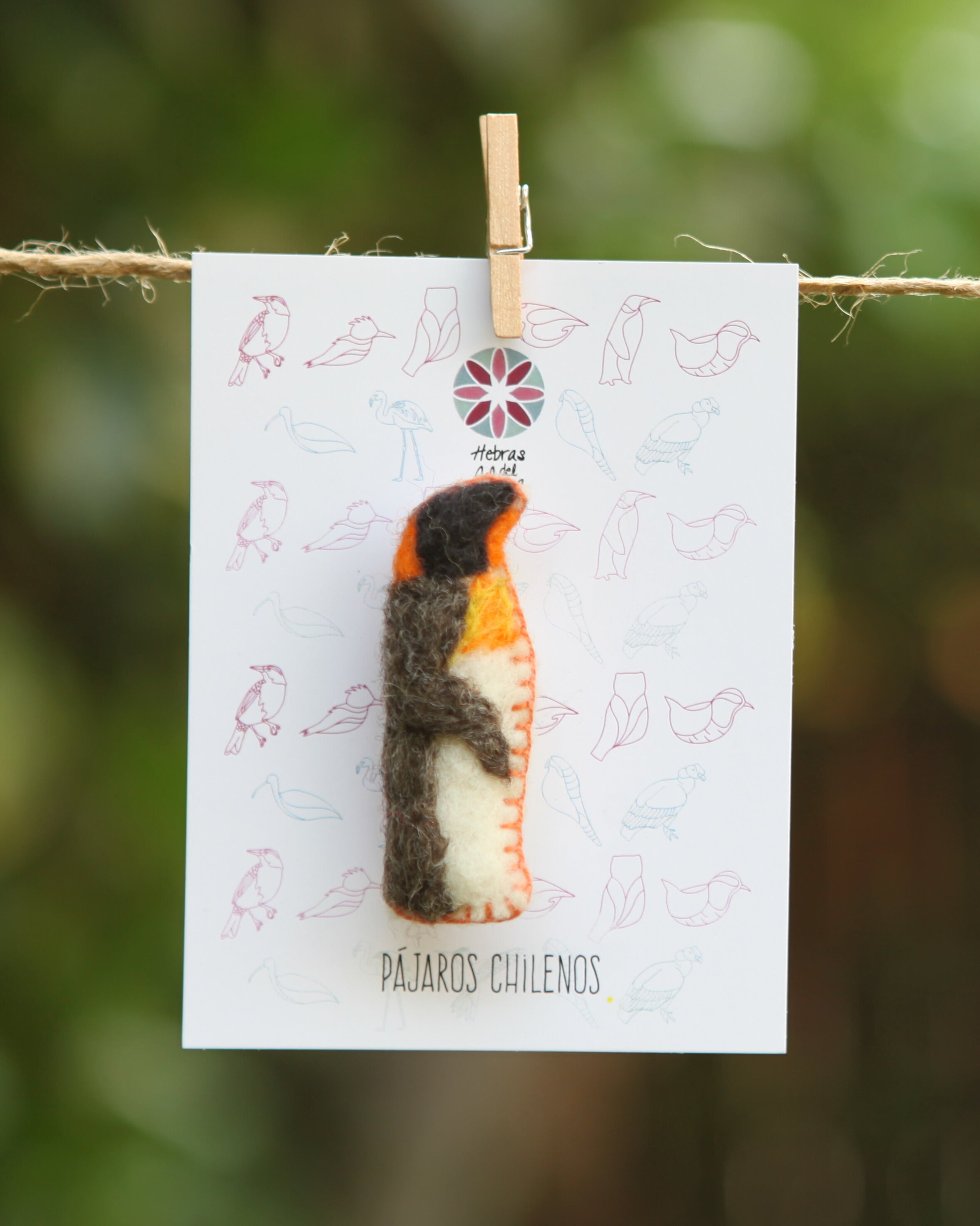 Pajarito Pin Pingüino blanco