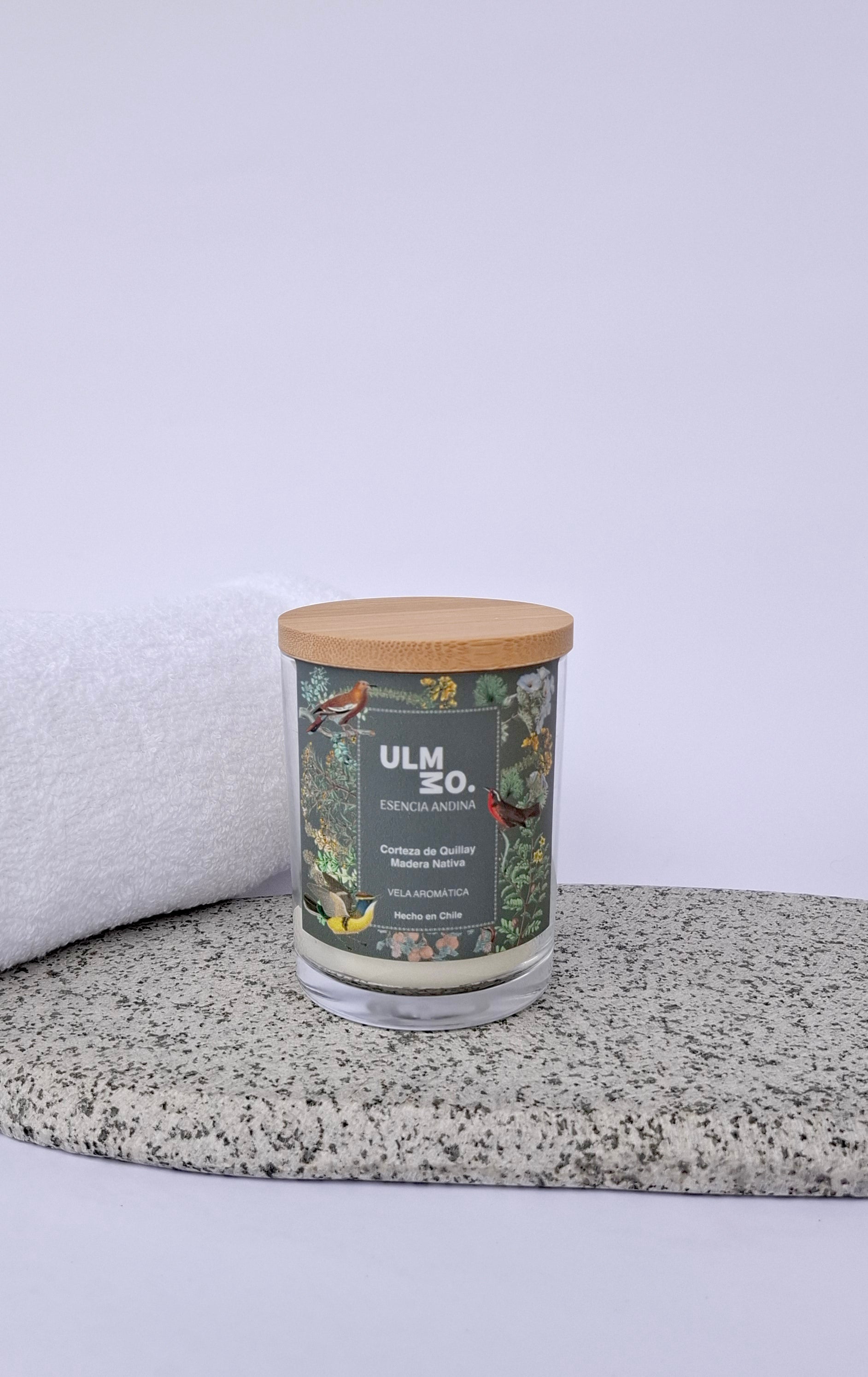 Vela de Soja Corteza de Quillay y Madera Nativa 200grs