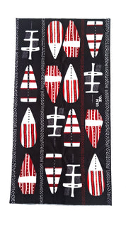 Bandana ULMMO - Colección Selknam Ancestros Negro