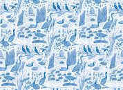 Set  32 individuales de papel Flora y Fauna chilena II