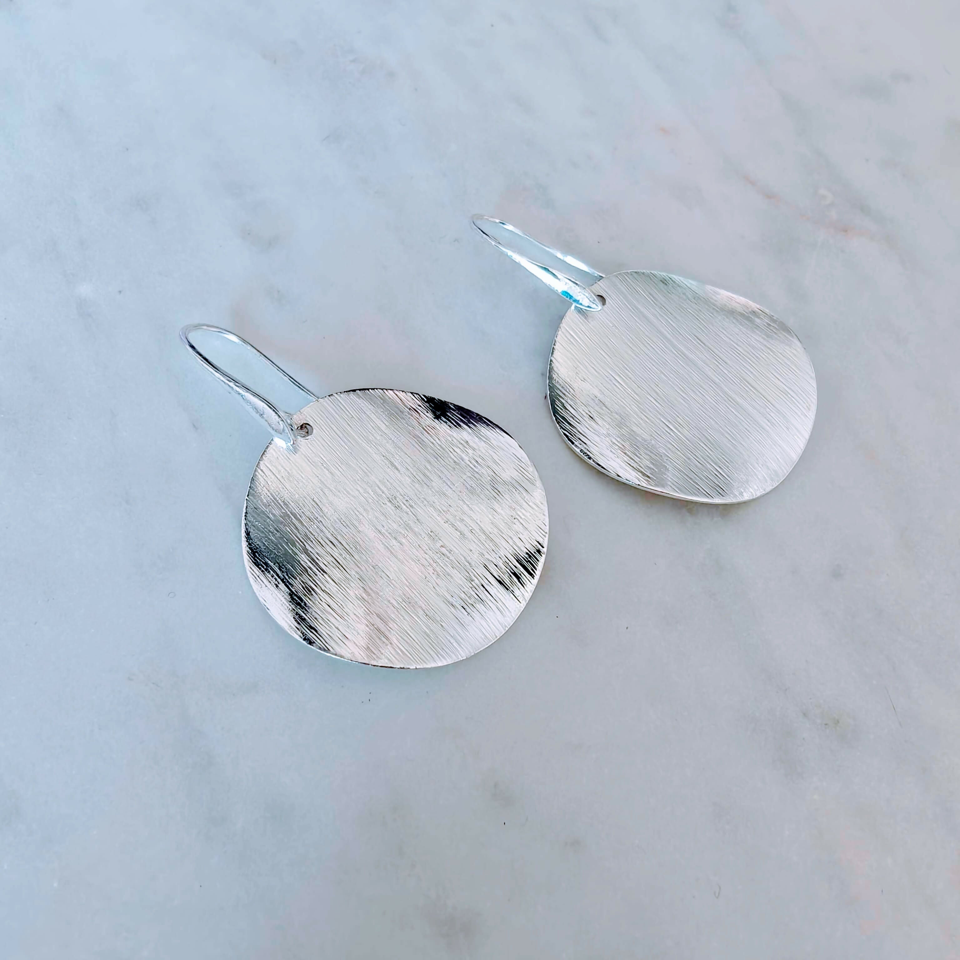 Aros Luna Bañados Oro Blanco