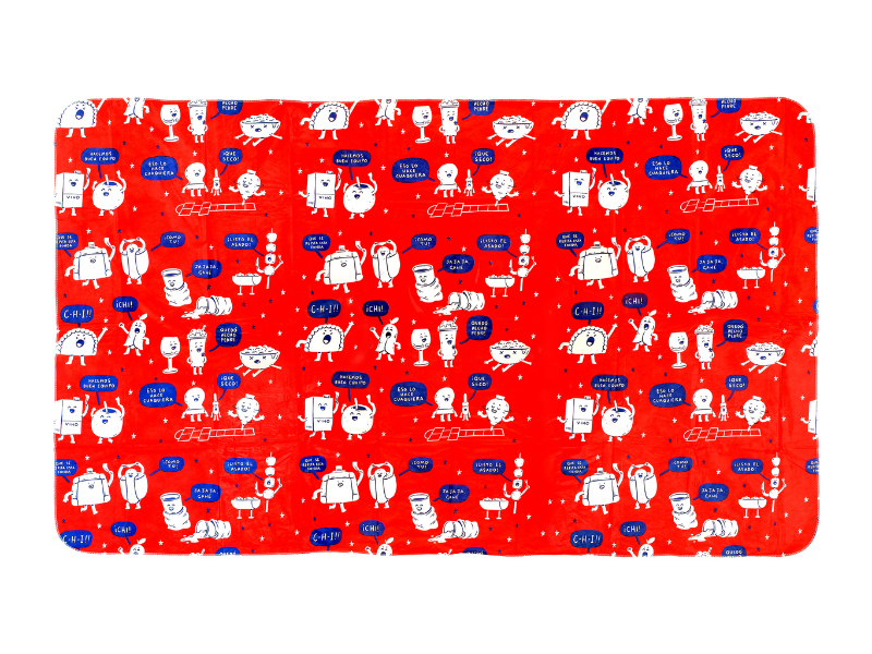 Mantel Reutilizable Dieciochero De Chile Ingesman 110x180cm