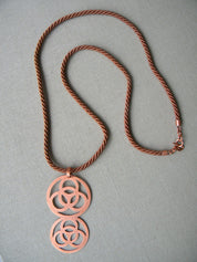 COLLAR COBRE SEDA LARGO MULTICIRCULO GRANDE