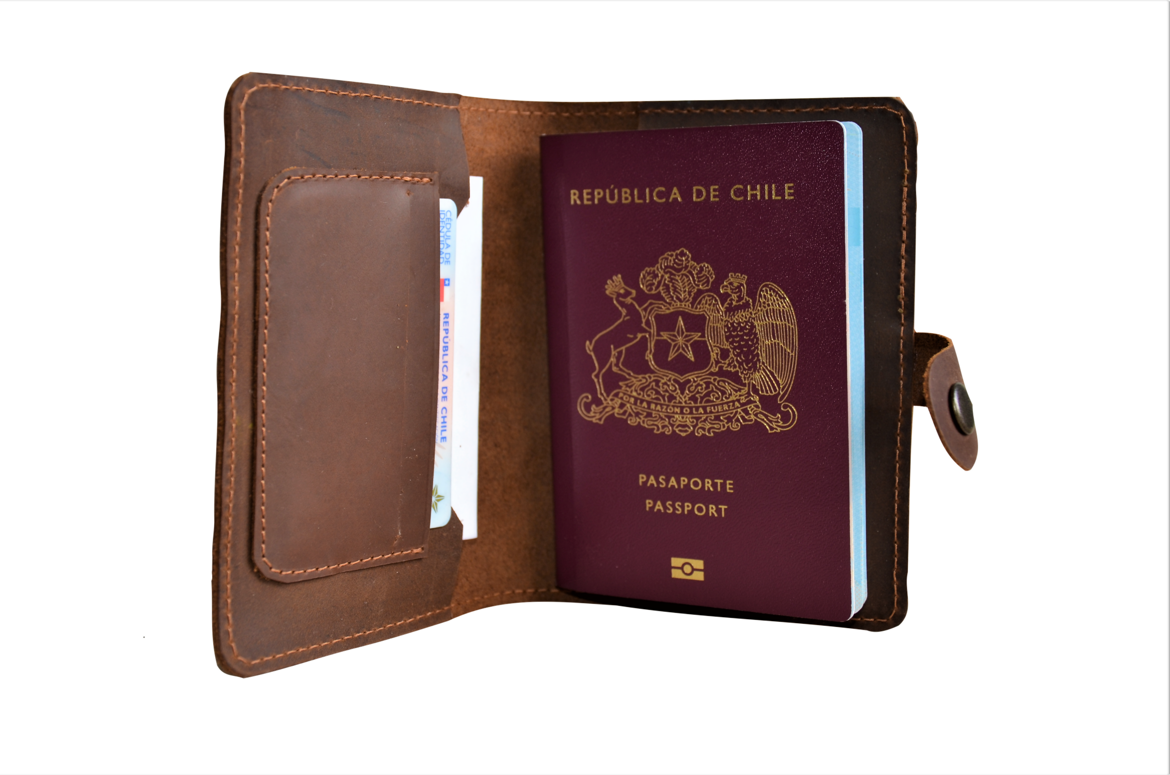 Porta pasaporte/documento Aconcagua Raiquen Hecho a mano
