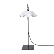 Lámpara Violacea Base Fierro Mesa (75cms de alto)