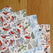 Set  32 individuales de papel Flora y Fauna chilena II