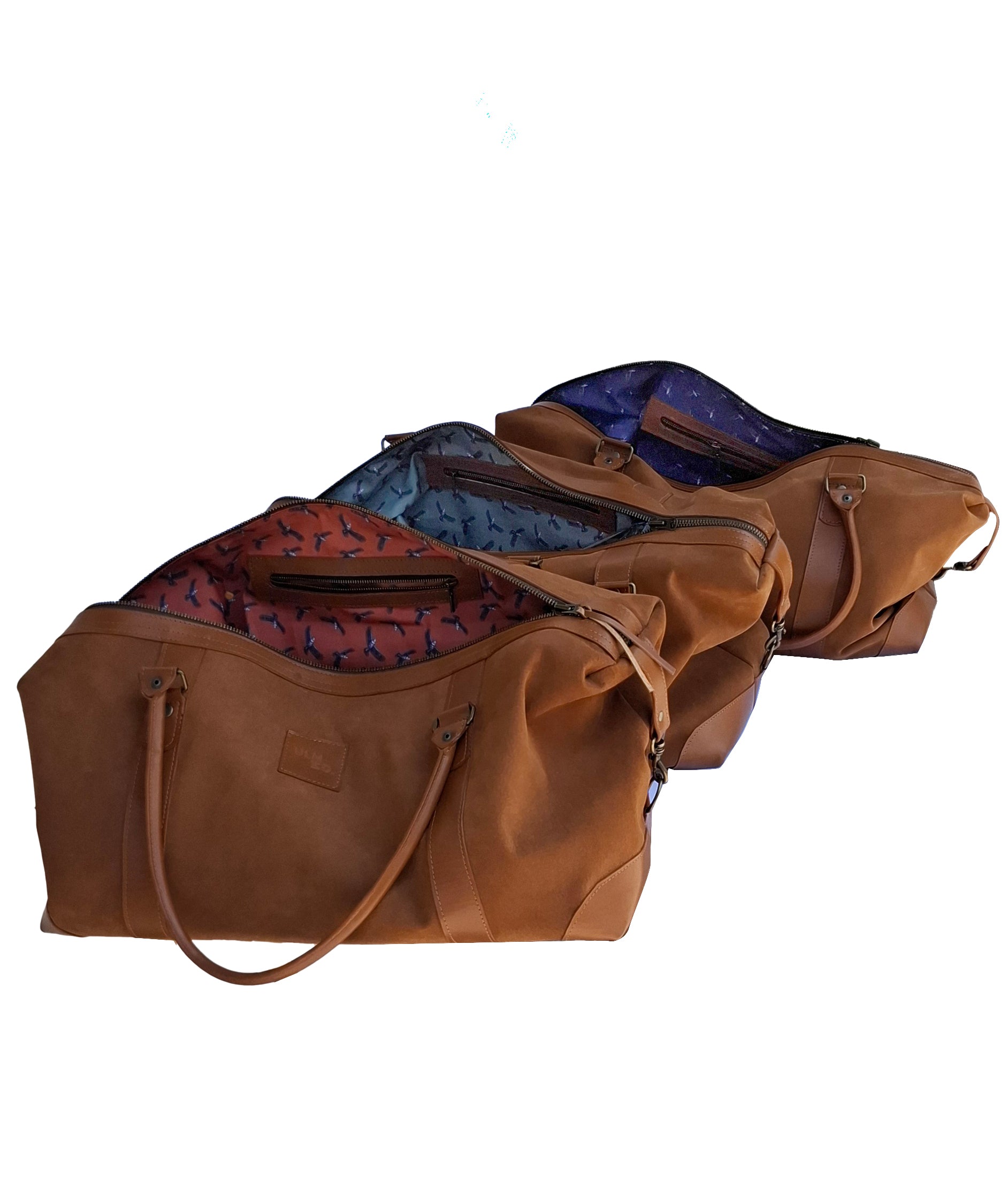 Bolso ULMMO Carpincho camel - forro cóndor Naranjo
