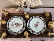 Juego para 6 personas platos Codornices