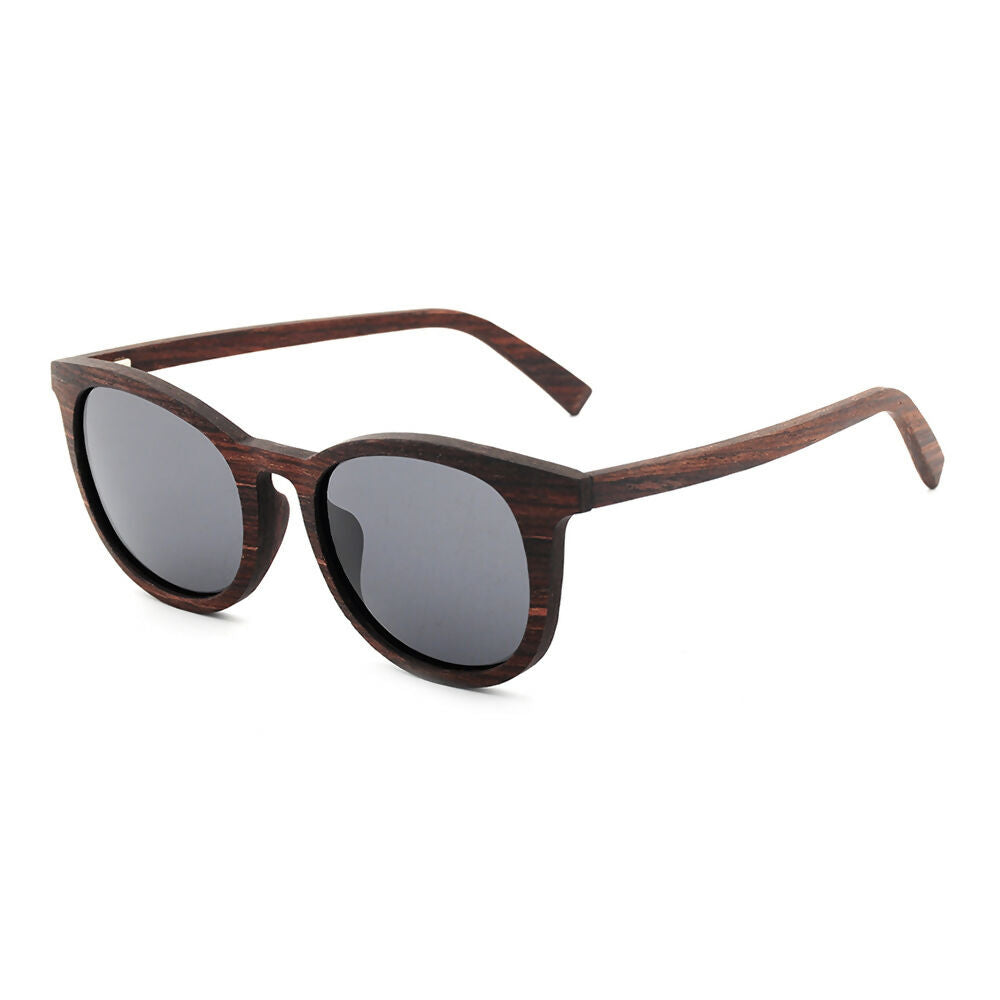 ANTEOJOS DE SOL LENZI MODELO SICILIA MADERA EBANO CLARO