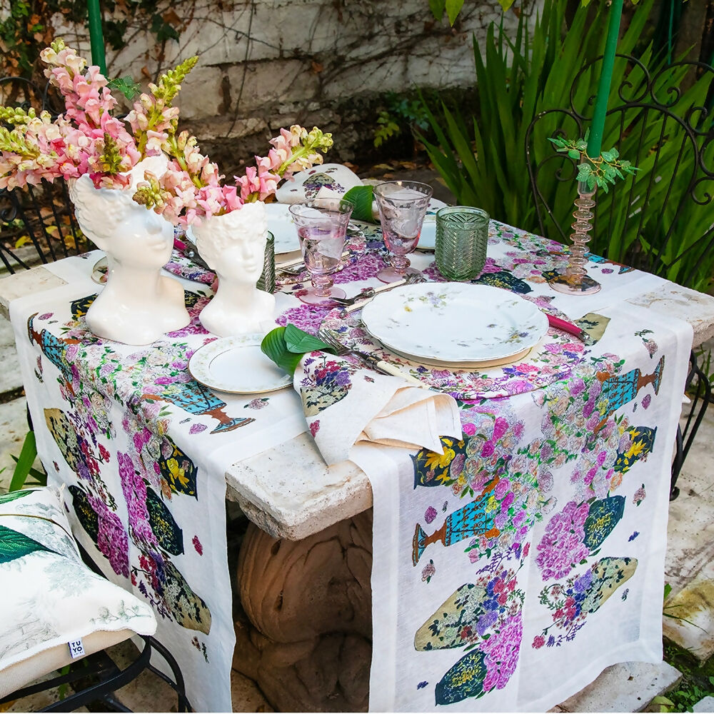 Camino de mesa Peonias - Velo Organza