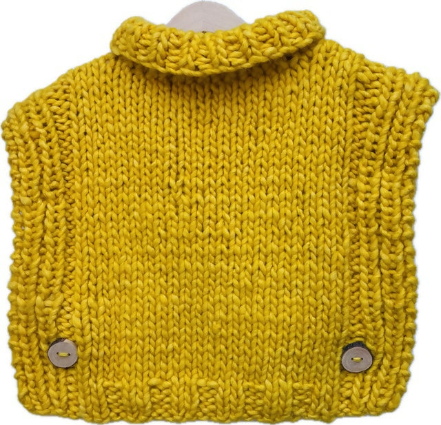 poncho de amarillo talla S