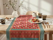 Camino de mesa Navidad - Pinitos azules