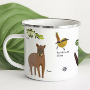 Tazón enlozado Fauna chilena Chiloe