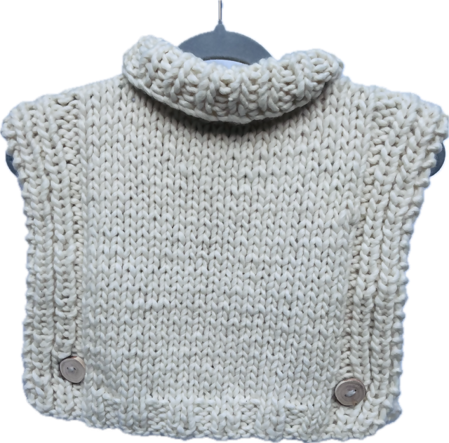 Ponchito talla S color Crudo