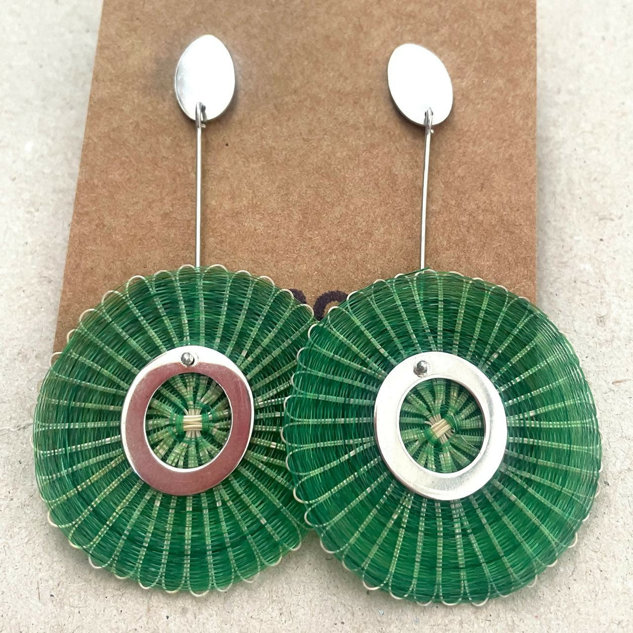 aro disco colgante crin verde (valpo)