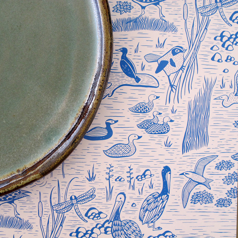 Set  32 individuales de papel Flora y Fauna chilena I