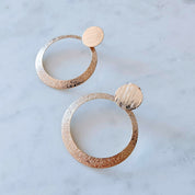 Aros O Bañados en Oro Blanco mate