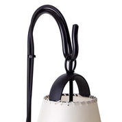 Lámpara Cencerro Pergamino Base Fierro Mesa (75cms de alto)