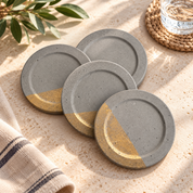 Posavasos de Hormigón Oro Redondo | BETOH®
