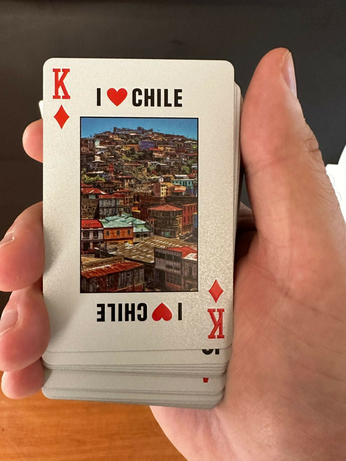 Mazo de Naipes Chile plastificados PET reciclado