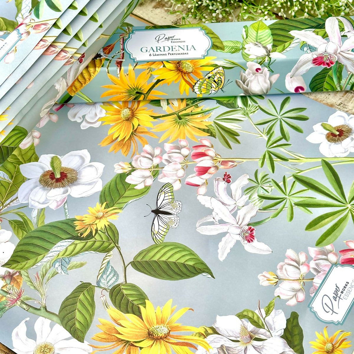 Papel aroma gardenia 2