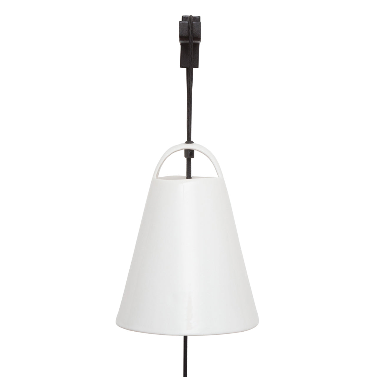 Lámpara Cencerro Cerámica escuadra fierro