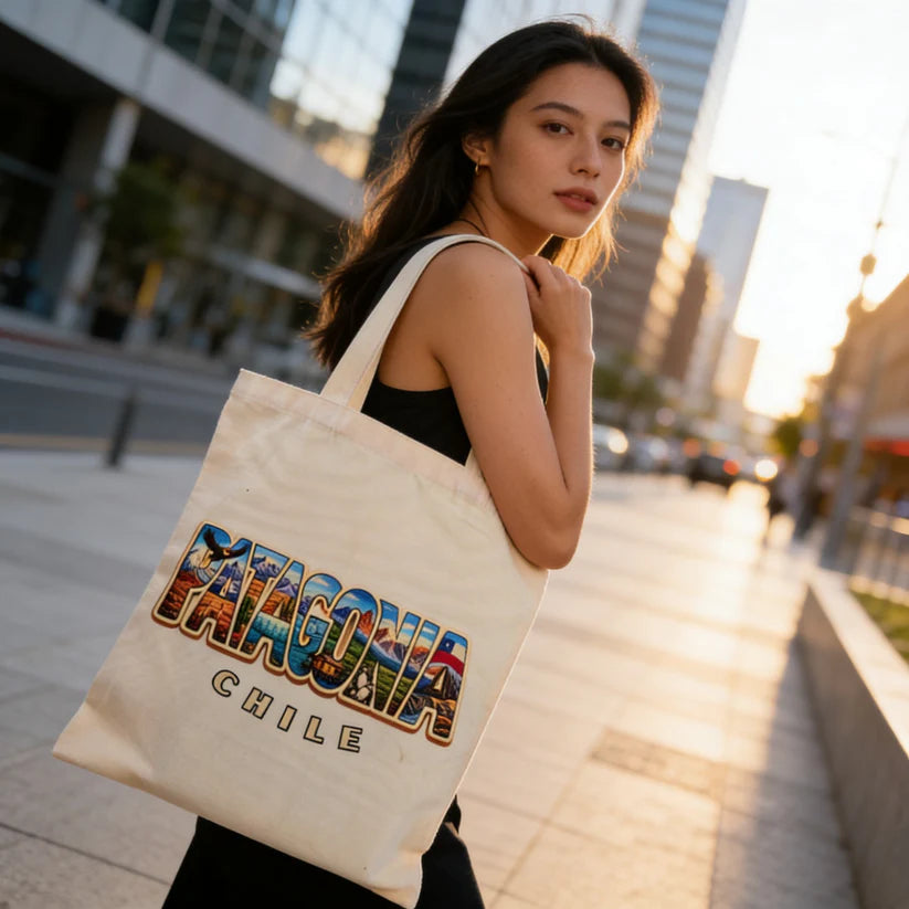Bolsa De Lona Ecológica Reutilizable Patagonia